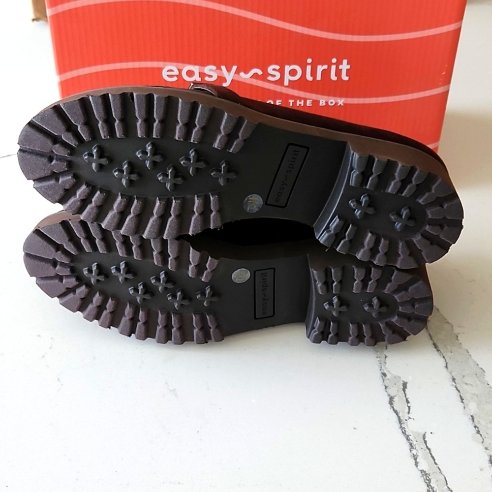 Easy Spirit Waverlie Loafer Women 7.5 Brown Lug Sole Comfort Slip On Shoe - Picture 10 of 11